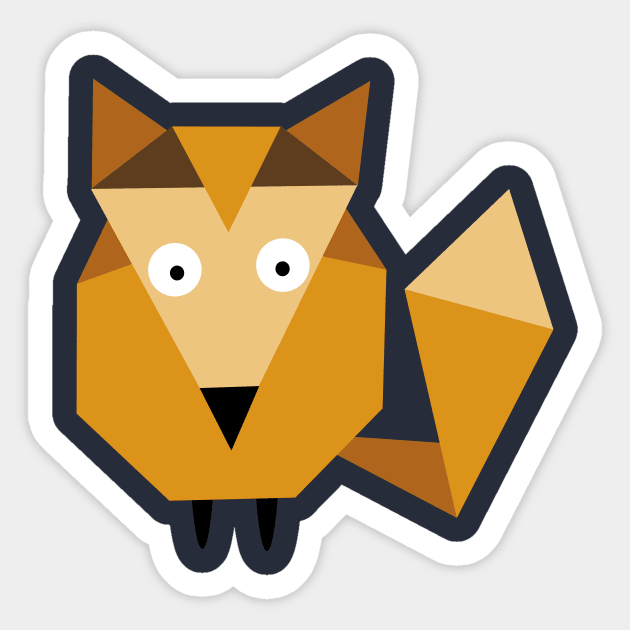 Geometric fox Sticker by fairytaleink